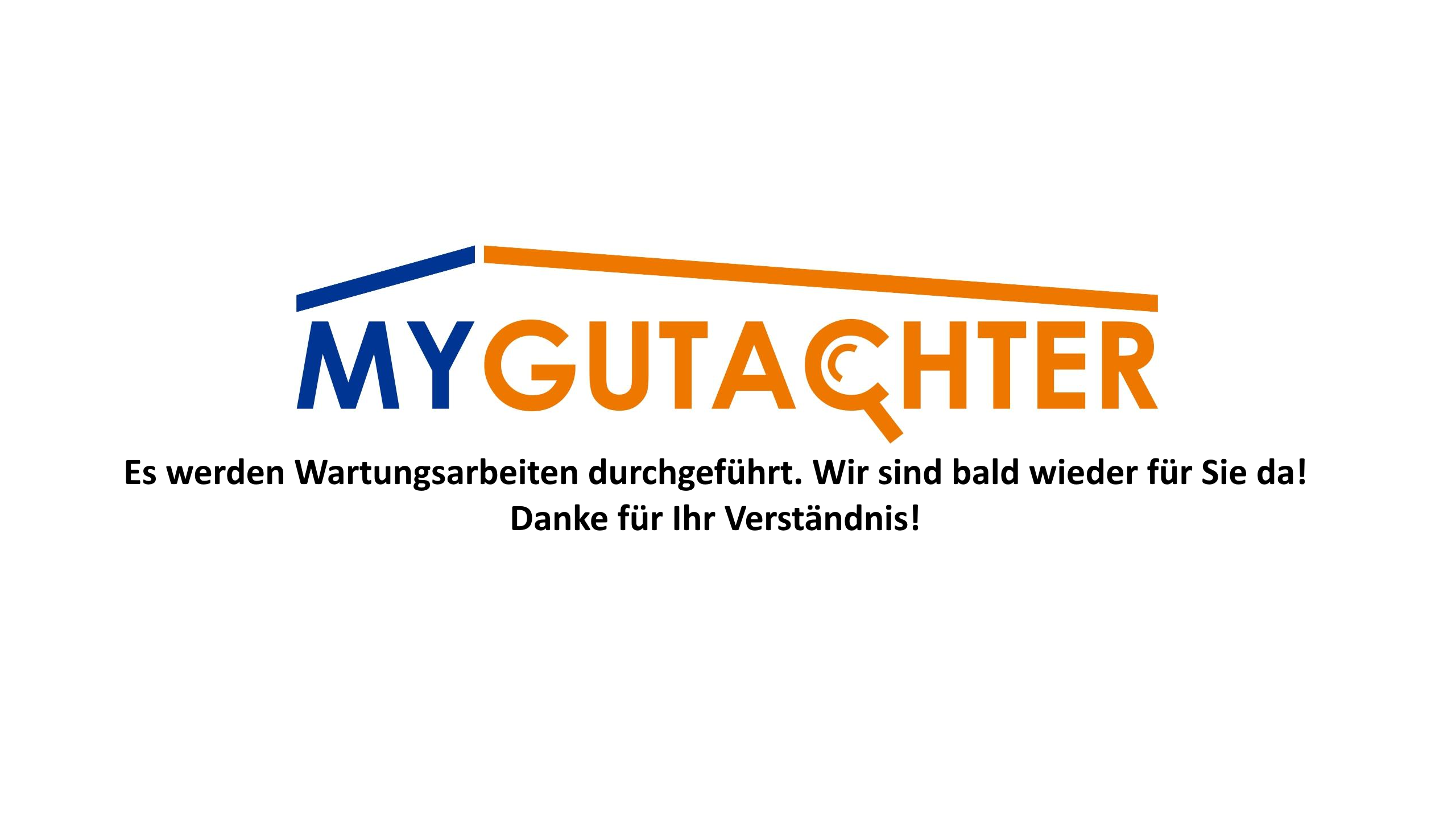 MyGutachter Logo und Hinweistext